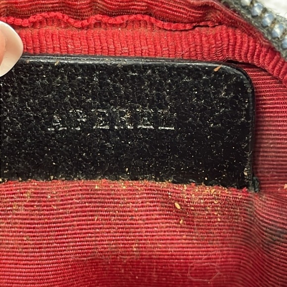 Bvlgari Mono Logo Mania Mini Zip Pouch Case Black Canvas Compact - Picture 13 of 14